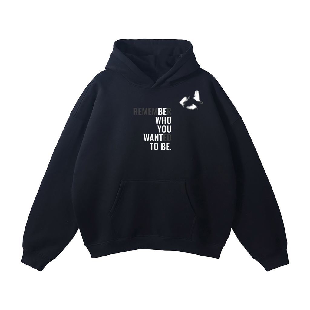 Remember Oversize Fleeced Hoodie