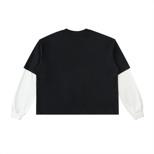Black Chips Long Sleeve Cotton T-Shirt