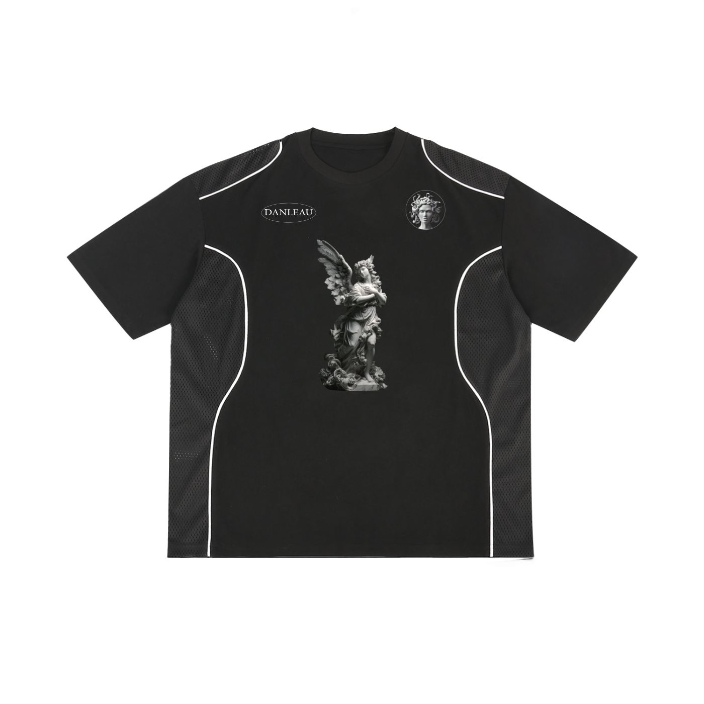 Ancient Contrast Piped Panel T-Shirt