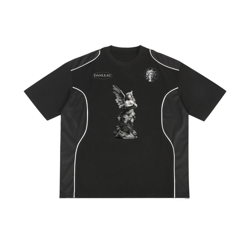 Ancient Contrast Piped Panel T-Shirt