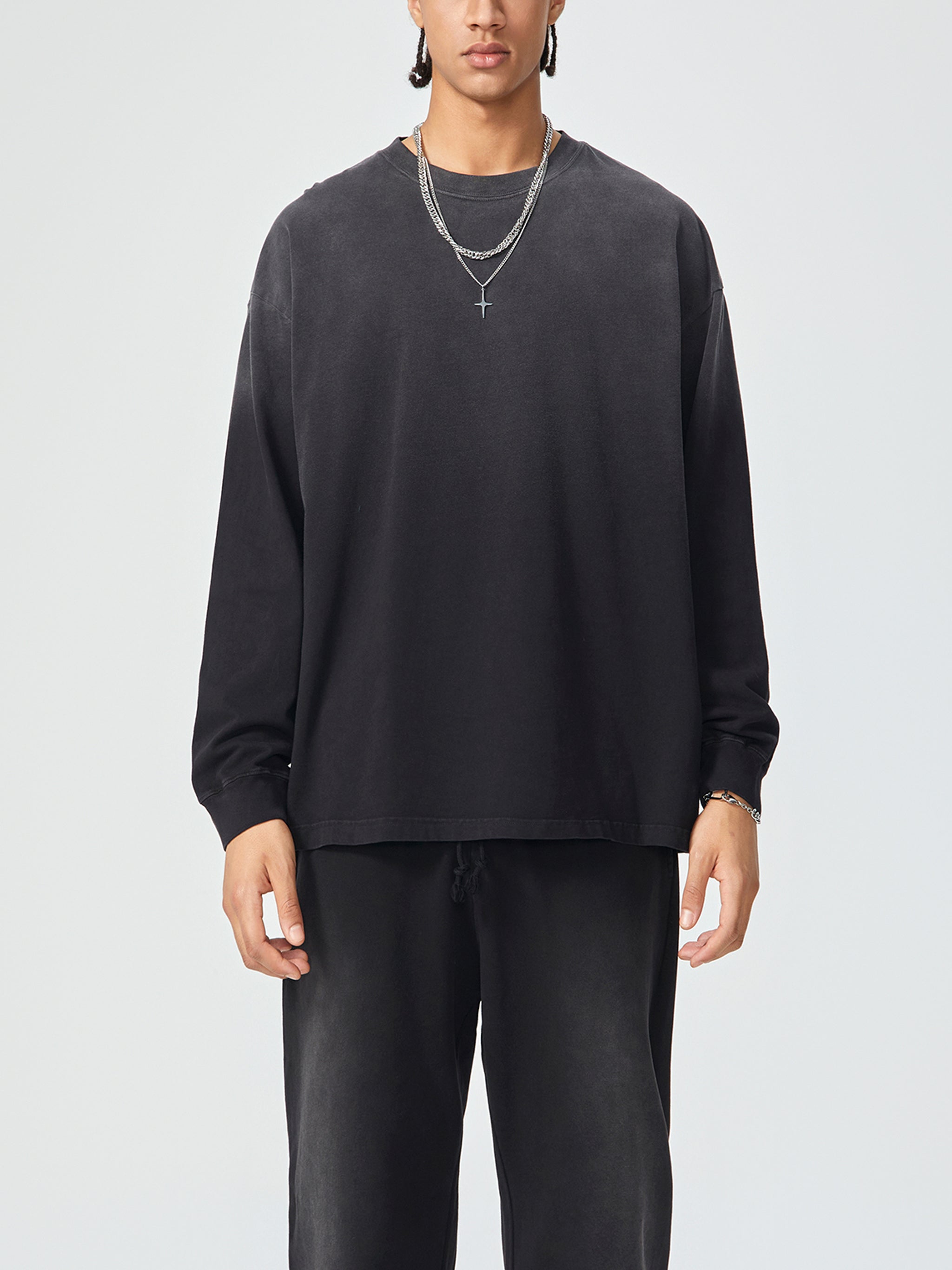 Gradient Vintage Washed Long Sleeve Tee