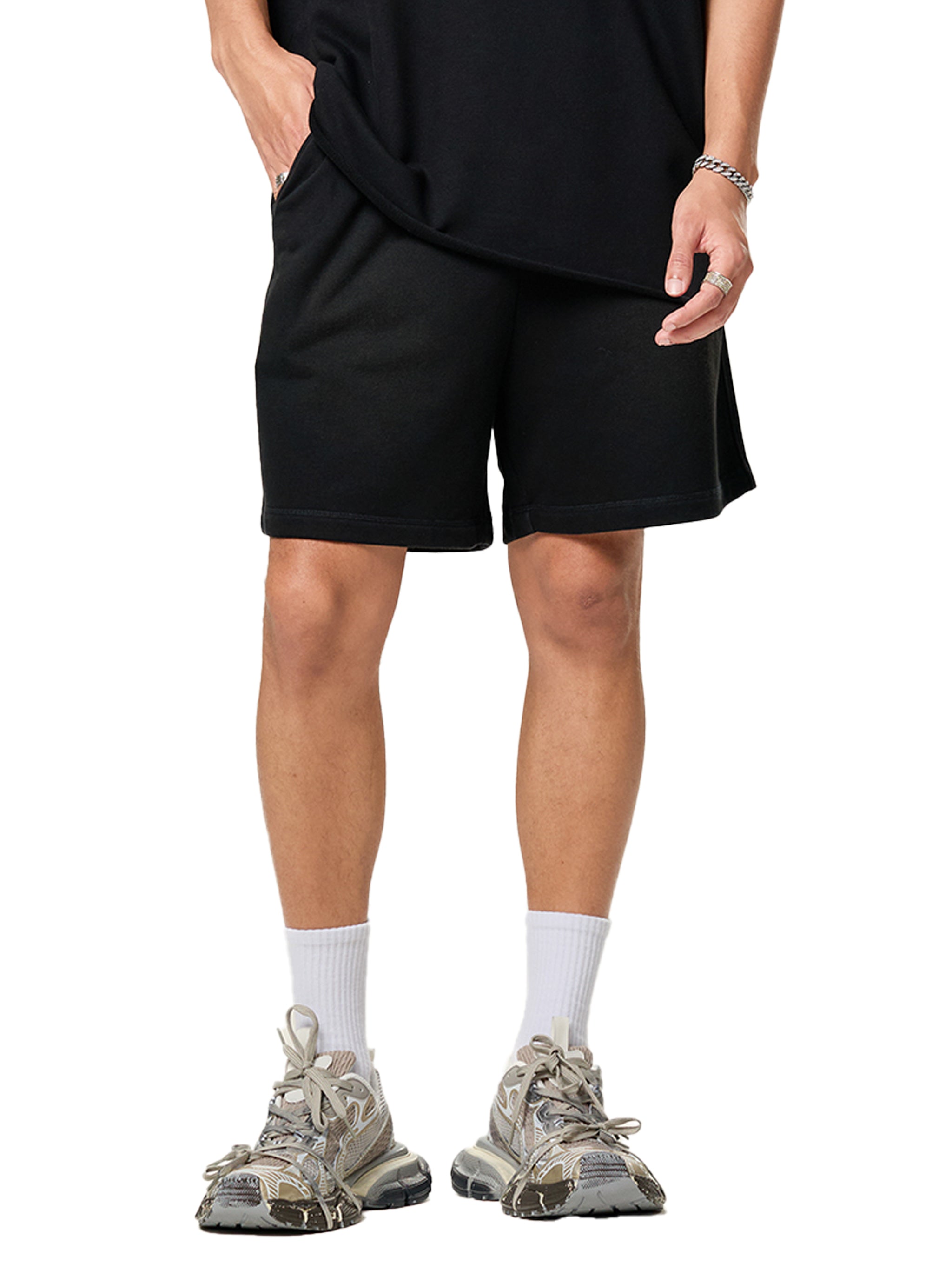 DL Sun Fade Raw Edge Cotton Shorts
