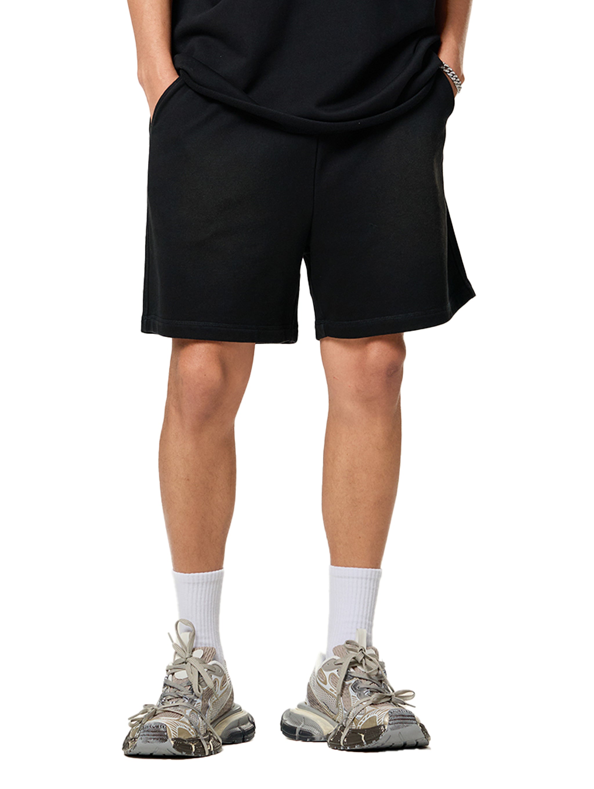 DL Sun Fade Raw Edge Cotton Shorts
